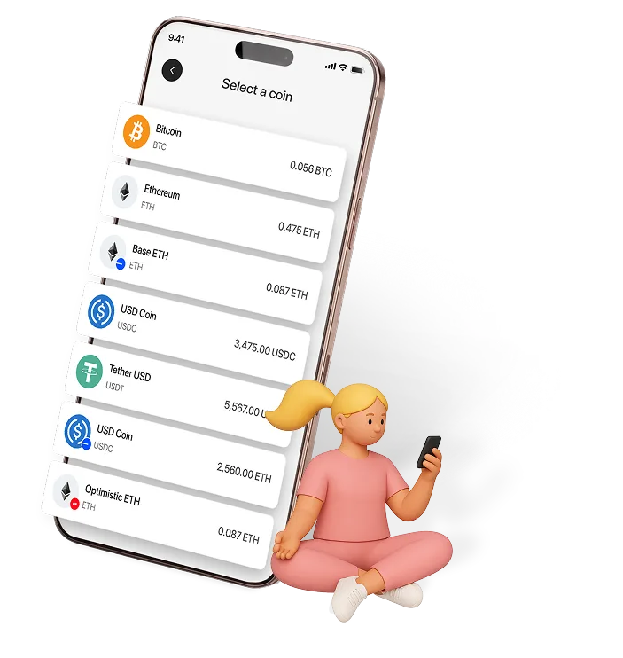Normies crypto mobile screen